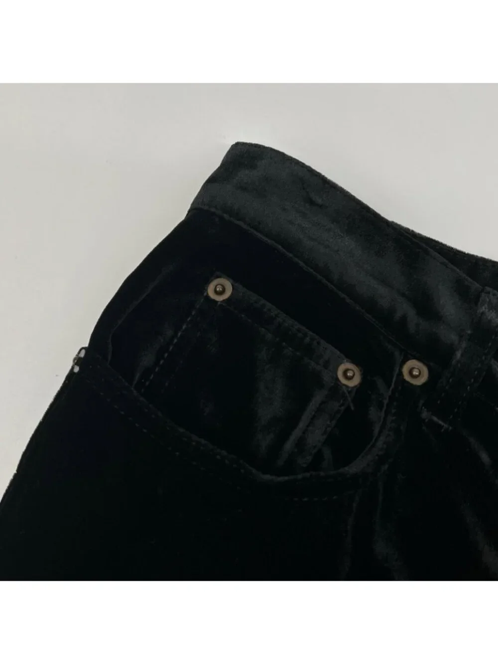Saint Laurent Paris Velvet Wide Pants Black 28